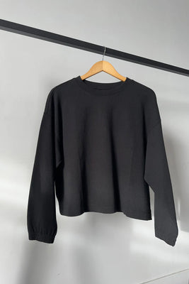 Le Bon Shoppe Naturelle thick long sleeve tee black | pipe and row