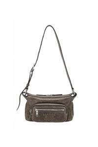 Marge Sherwood Mini hobo out pocket bag washed brown pullup leather | Pipe and Row