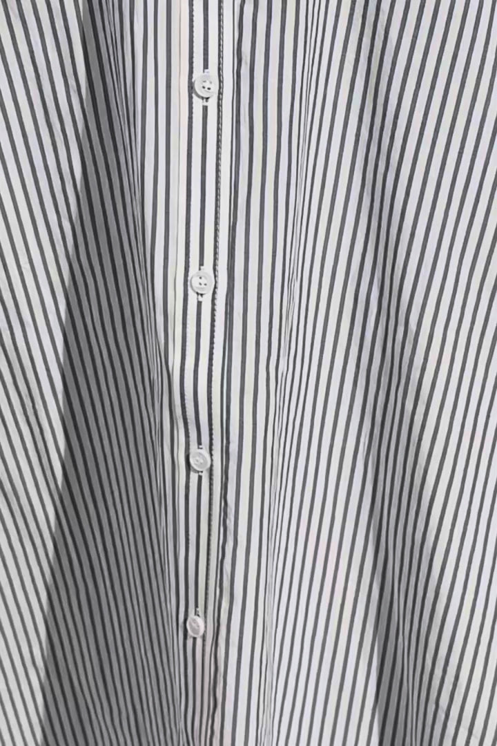 Le Bon Shoppe light weight Owen shirt denim white stripe slightly oversized | Pipe and Row Seattle boutique