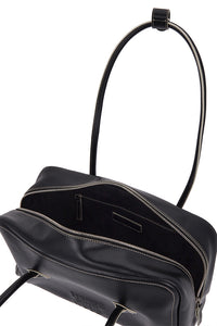 Margesherwood rectangular soft Boston bag black leather | Pipe and Row