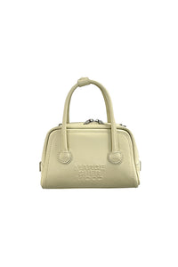 Marge Sherwood soft tote mini handbag blonde wood cream leather. Cross body strap PIPE AND ROW