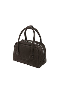 Marge Sherwood soft tote mini handbag brown hush nubuck suede leather | PIPE AND ROW