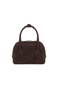 Margesherwood soft tote mini handbag brown chestnut nubuck suede leather | PIPE AND ROW