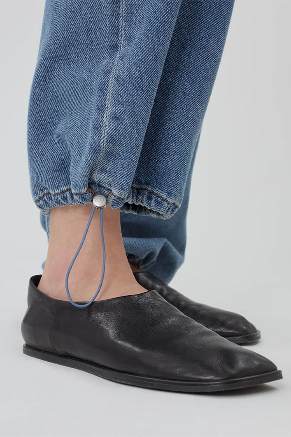 Still Here Sport Jean classic blue Low-rise relaxed-leg drawstring ...