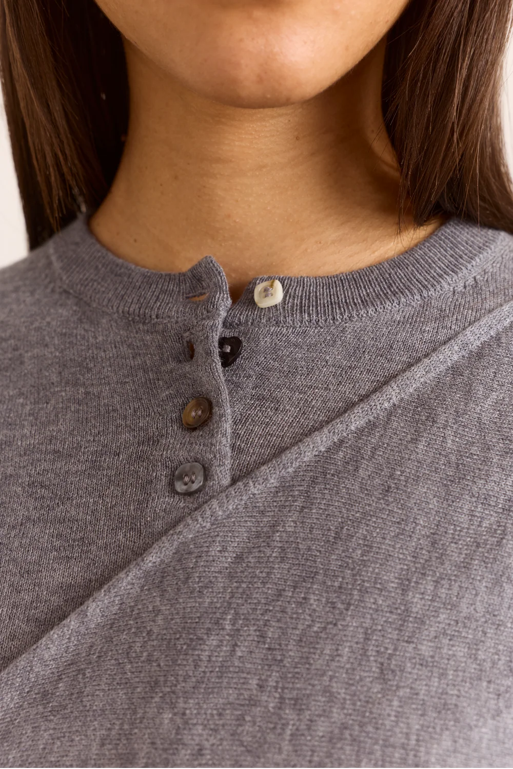 VENNA WRAP MERINO WOOL BLEND CARDIGAN