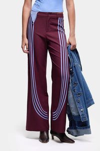 Laagam Zion burgundy track pant trousers | Pipe and Row Seattle shopping