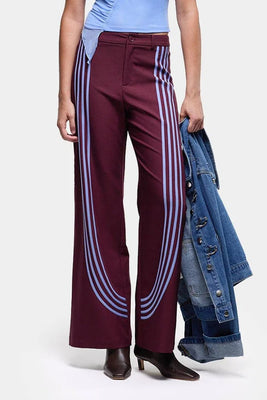 Laagam Zion burgundy track pant trousers | Pipe and Row Seattle shopping