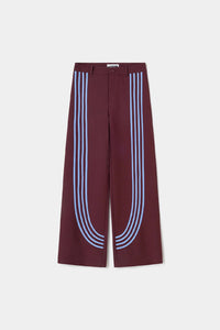 Laagam Zion burgundy track pant trousers | Pipe and Row Seattle shopping