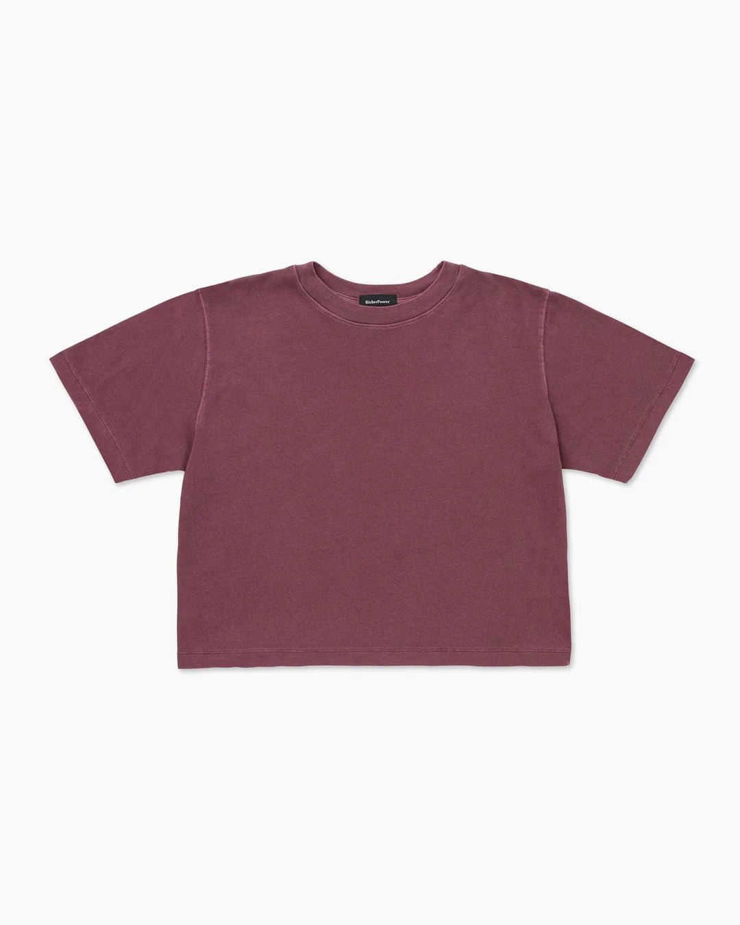 RELAXED SHORT SLEEVE CROP TEE RUBY PORT