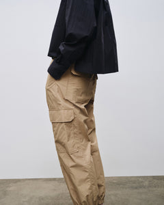 Mijeong Park cargo pants camel tan drawstring | Pipe and Row