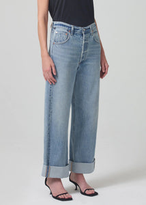 Citizens of Hummanity Ayla baggy jean rolled cuffed hem skylight | Pipe and Row