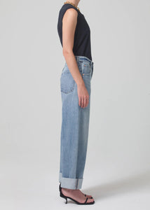 Citizens of Hummanity Ayla baggy jean rolled cuffed hem skylight | Pipe and Row
