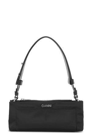 Ganni Pillow Shell Baguette Shoulder Bag, Forever Blue 👍