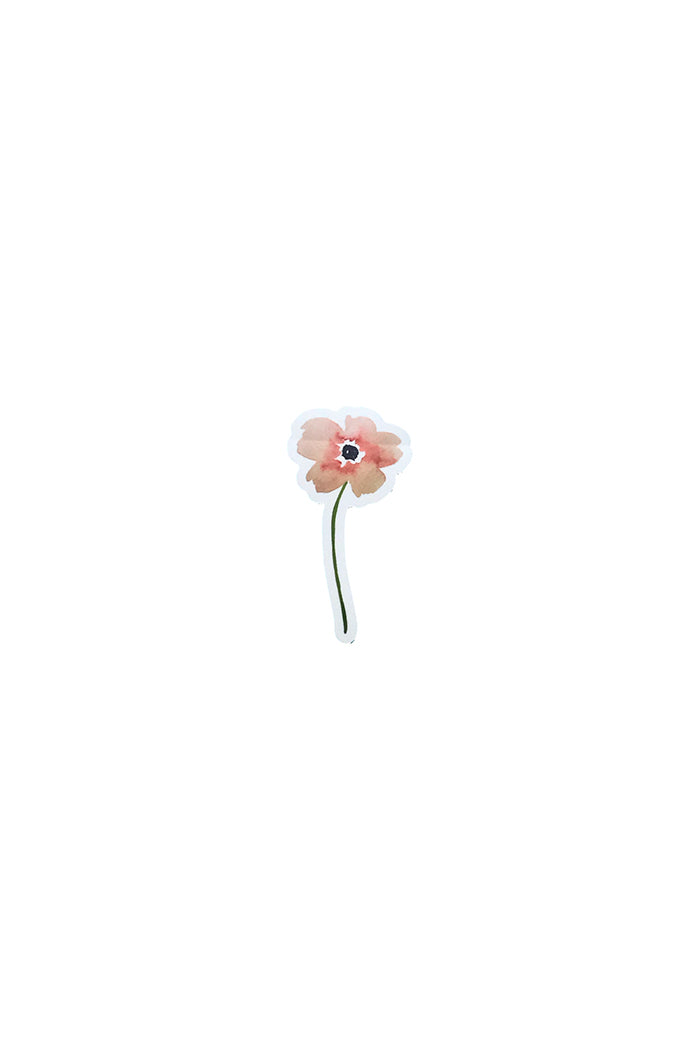 Good Sheila Anemone flower vinyl sticker | Pipe and Row Local Seattle Boutique