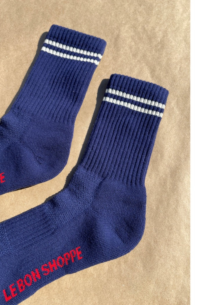 BOYFRIEND SOCKS NAVY