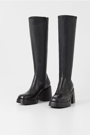 Vagabond Brooke knee high tall black boots platform | Pipe and Row PIPE AND ROW