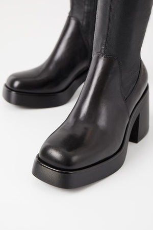 Sam Edelman Raakel Black Leather Knee-High Block Heel Tall Boot 8.5M BRAND  NEW! | eBay
