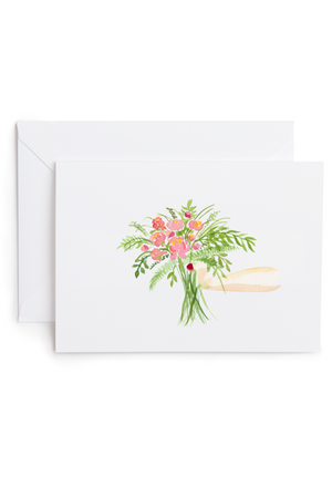 watercolor greeting card gift of flowers good sheila | pipe and row