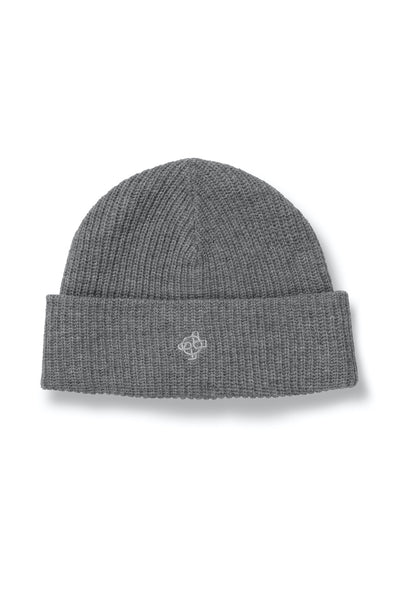 Just Cloudy ribbed short beanie hat wool heather | Pipe Row Seattle - PIPE AND