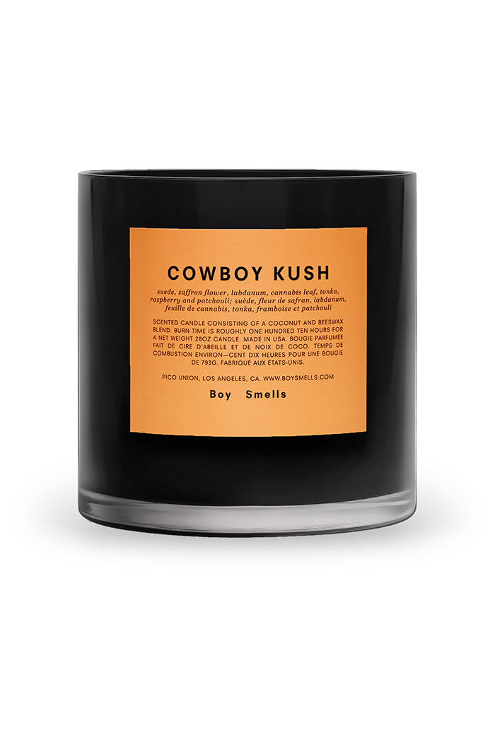 Boy Smells Cowboy Kush magnum, triple wick 28 oz candle | pipe and row