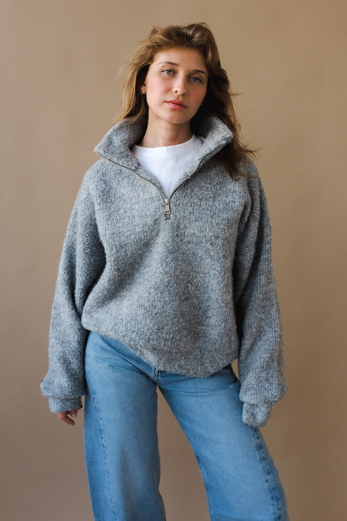 ANDRE SWEATER HEATHER GREY