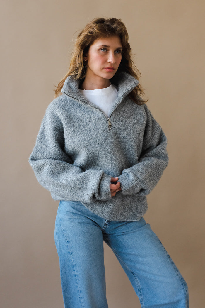 ANDRE SWEATER HEATHER GREY