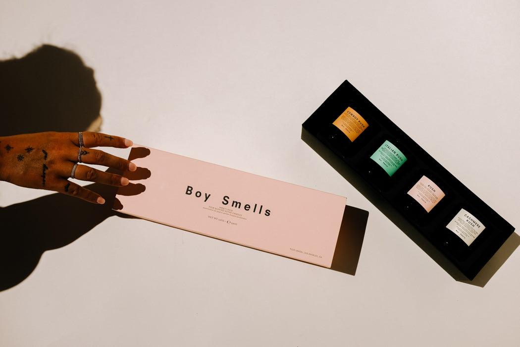 Boy Smells Best buds microdosing minis quartet kush votive set pipe