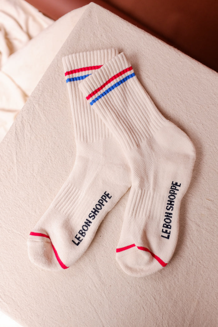 Le Bon Shoppe Boyfriend socks WFH cozy milk | Pipe and Row Boutique Seattle