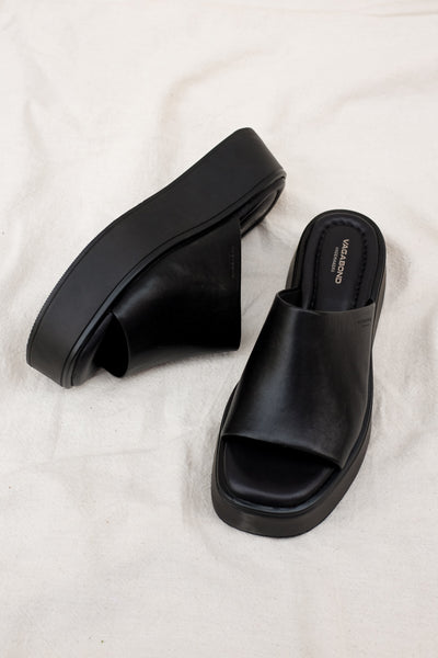 Vagabond Shoemakers Courtney platform slides sandals black | pipe and ...