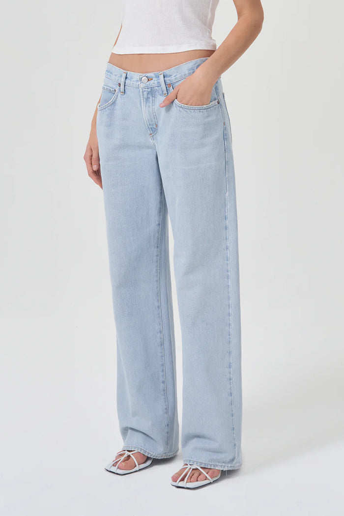 AGOLDE DENIM SS 23 PIPE AND ROW