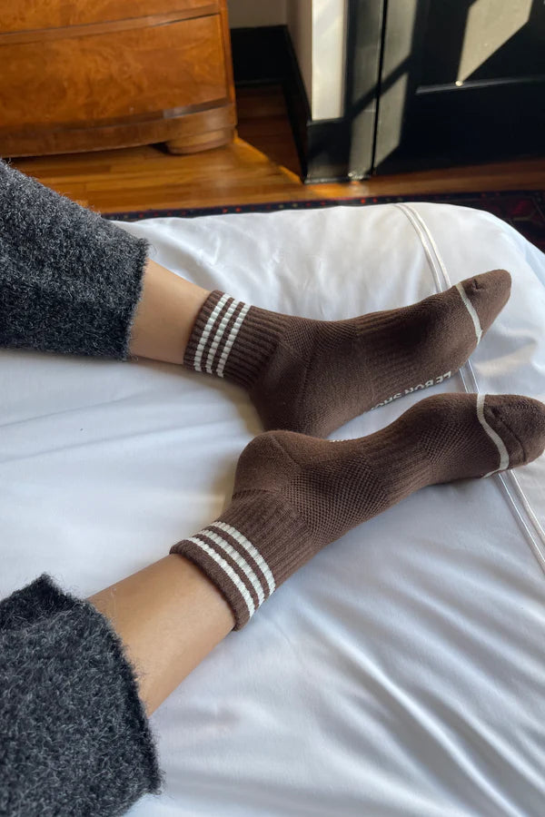 GIRLFRIEND SOCKS MAHOGANY