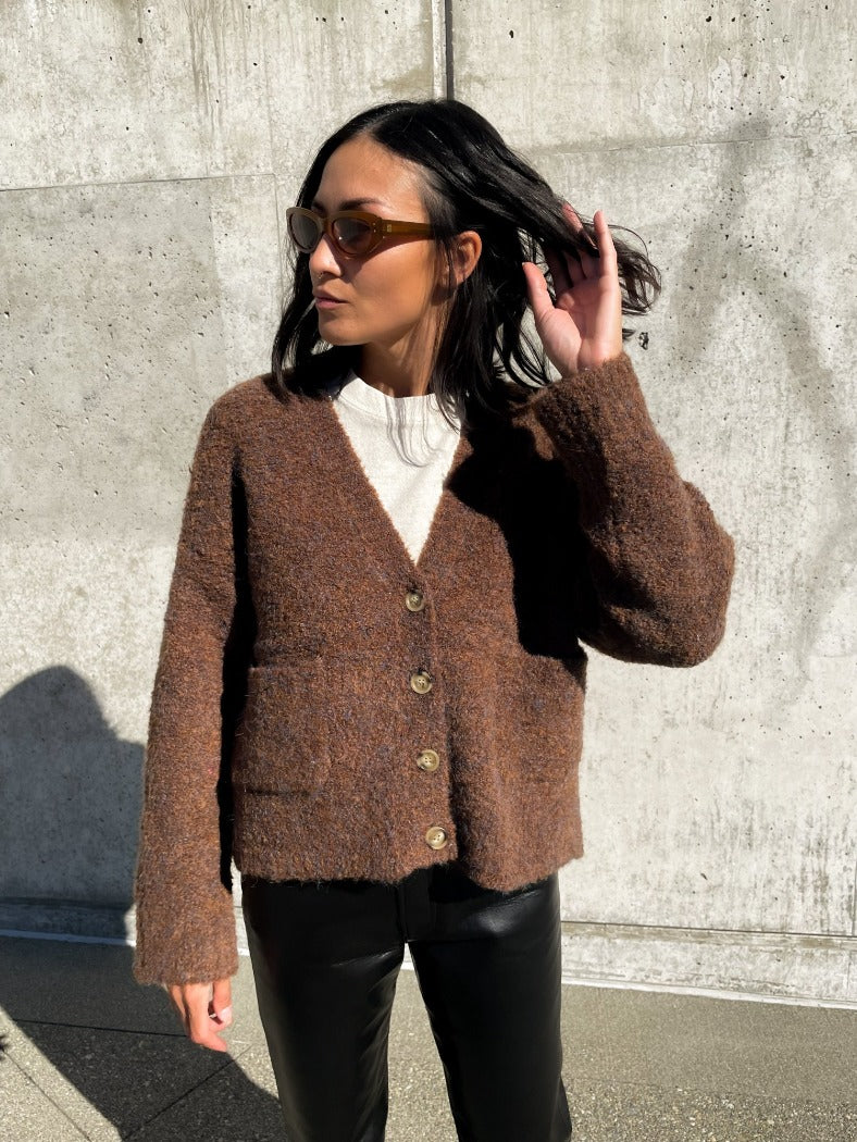 CHAUD CARDIGAN ESPRESSO