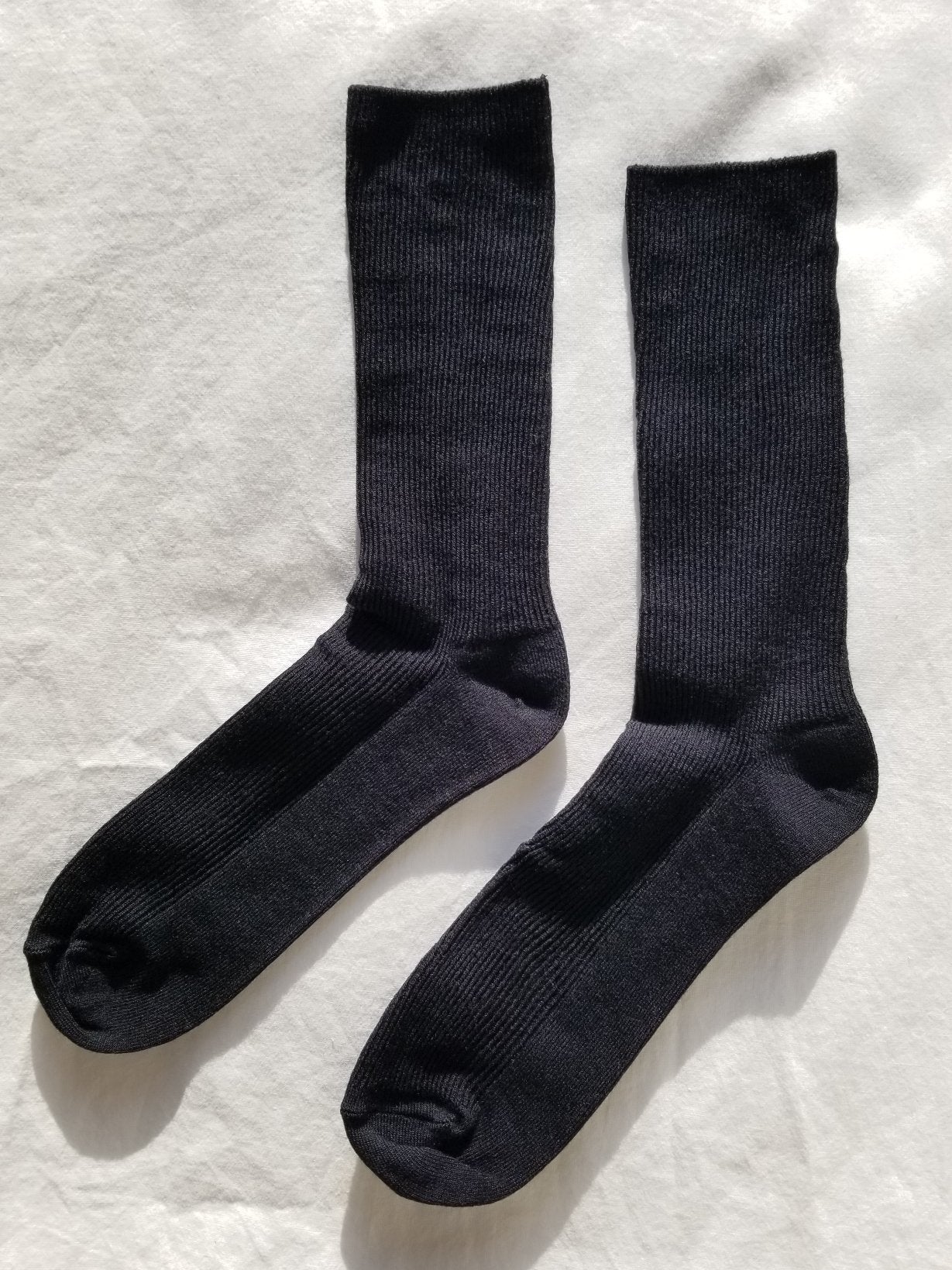 Le Bon Shoppe Trouser socks ribbed black | pipe and row seattle pipeandrow.com