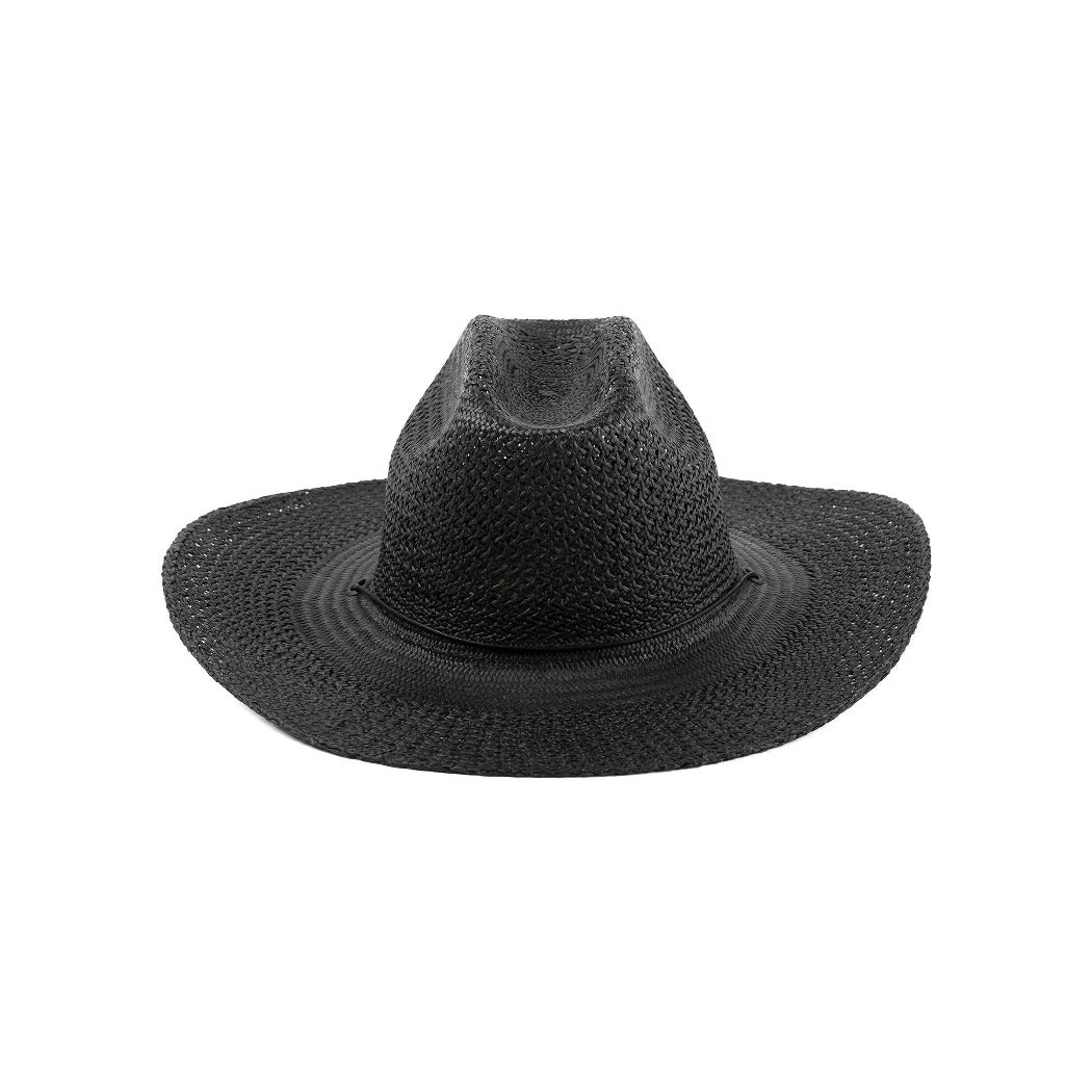 Lack of Color black cowboy straw hat The Outlaw | Pipe and Row