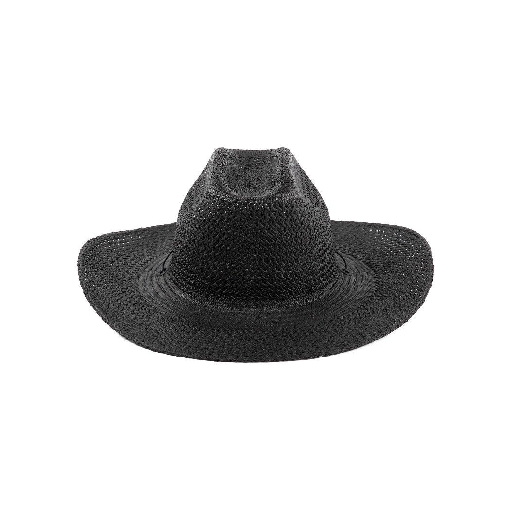 Lack of Color black cowboy straw hat The Outlaw | Pipe and Row