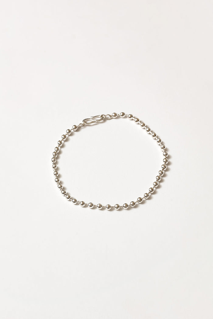 Wolf Circus solid sterling silver Ball Bracelet unisex | Pipe and Row
