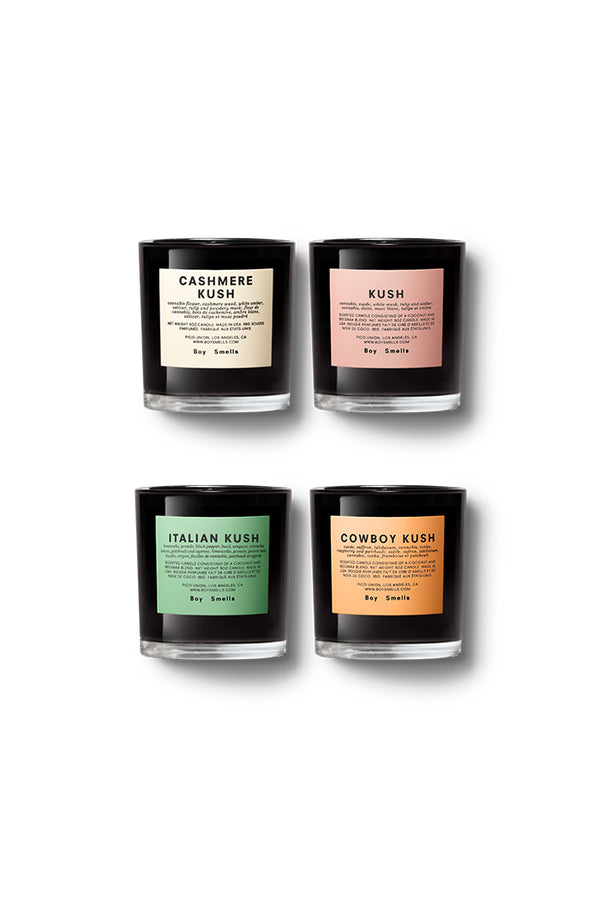 Boy Smells Best buds microdosing minis quartet kush votive set pipe