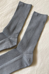 Le Bon Shoppe Trouser socks ribbed blue bell | pipe and row seattle