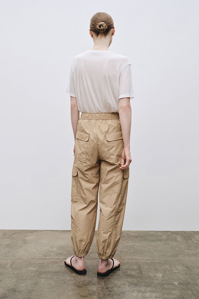 Mijeong Park cargo pants camel tan drawstring | Pipe and Row