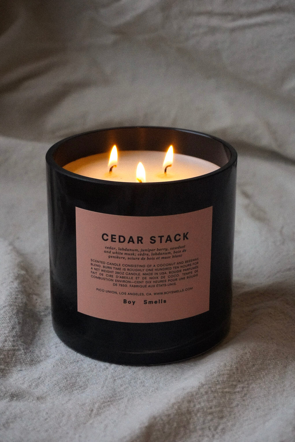 CEDAR STACK MAGNUM CANDLE