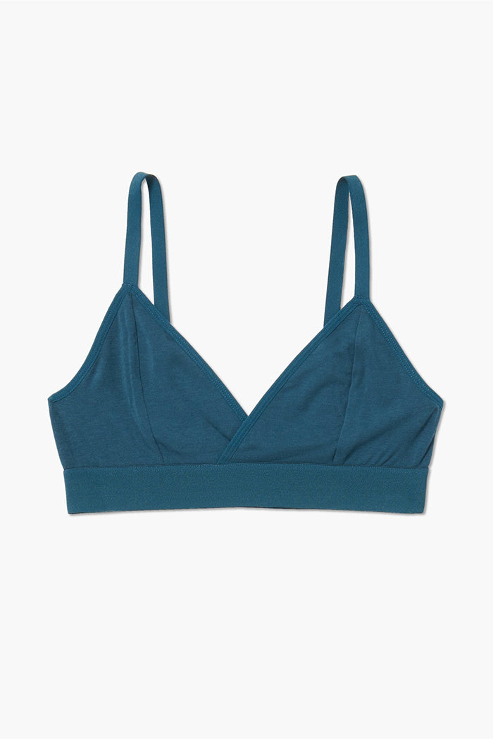 Richer Poorer classic bralette intimate pond blue | Pipe and Row boutique Seattle 