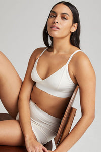 Richer Poorer classic bralette intimates bone white | Pipe and Row boutique Seattle 