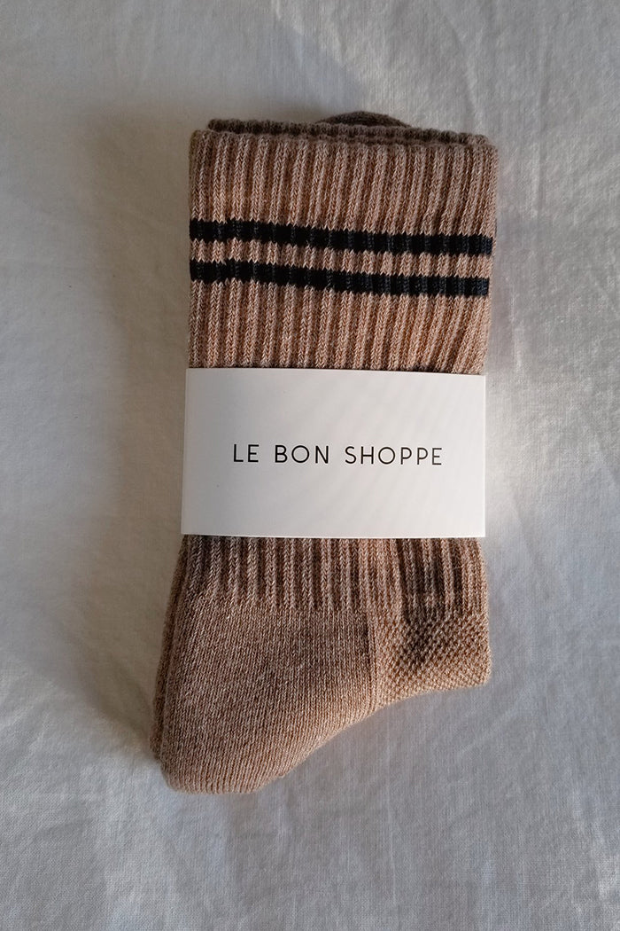 Le Bon Shoppe Boyfriend socks cocoa brown WFH cozy | Pipe and Row Boutique Seattle