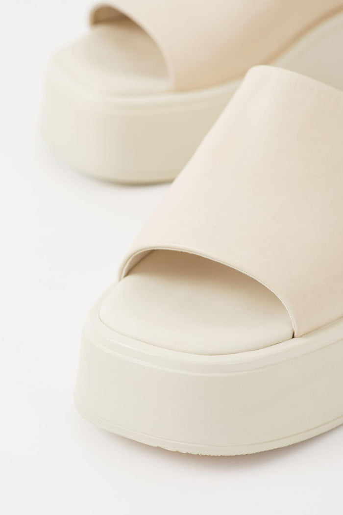 Vagabond Shoemakers Courtney platform slides sandals off white | pipe and row Seattle Boutique