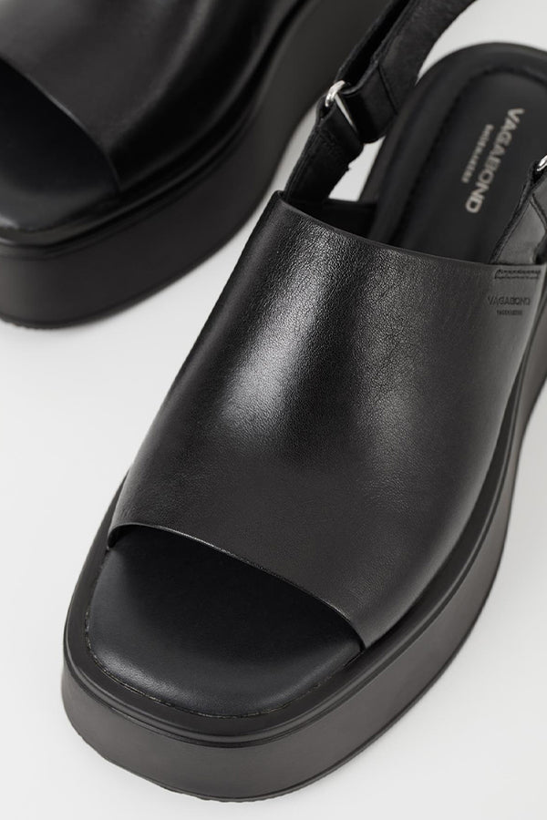 Afgift Botanik skildpadde Vagabond Courtney platform sandals slingback strap black leather | Pipe and  Row - PIPE AND ROW