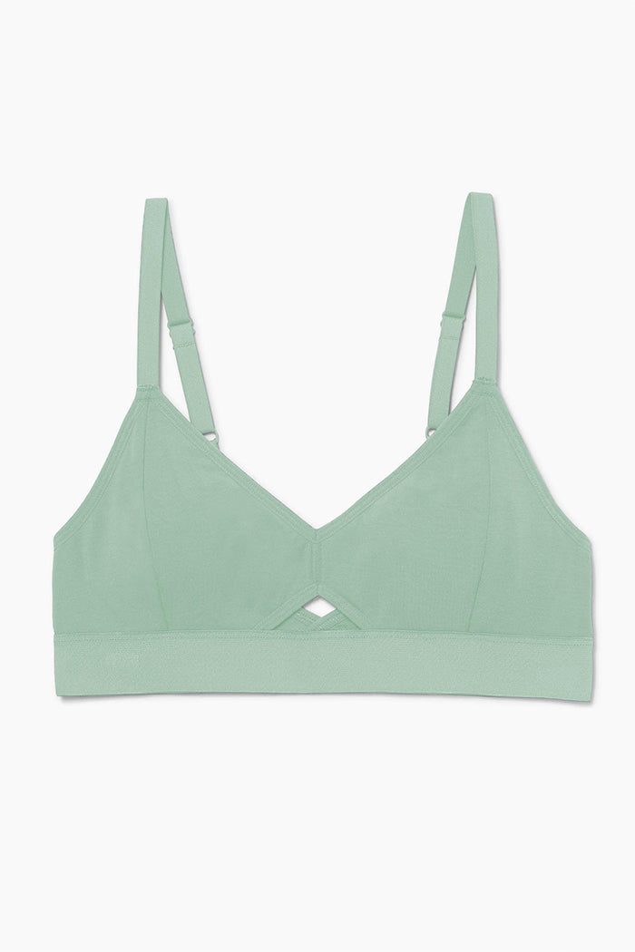 Richer Poorer cut out center bralette sage green mint | Pipe and Row boutique Seattle