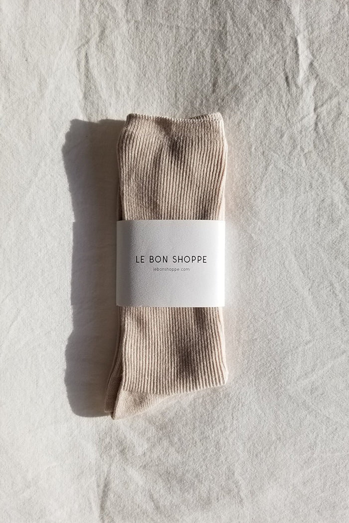 Le Bon Shoppe Trouser socks ribbed eggnog cream | pipe and row seattle ...