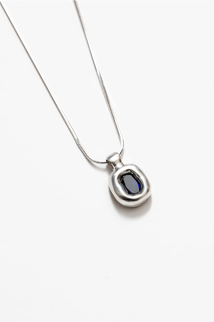 Wolf Circus Freya necklace blue and sterling silver | Pipe and Row