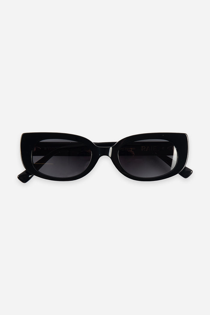 Raie eyewear sunglasses lucky clover cat eye black | Pipe and Row Seattle