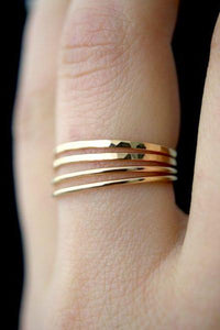 smooth stacking 14k gold fill hannah naomi | pipe and row